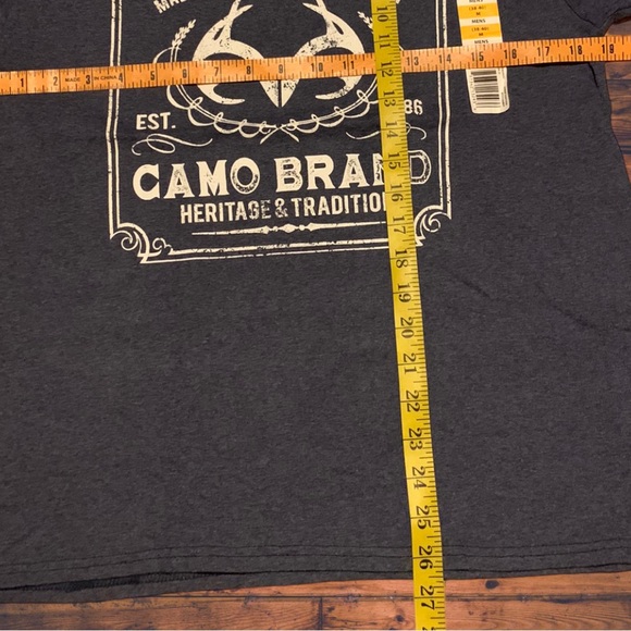 Realtree Camo Brand Hunting Logo Shirt Real Tree Mossy Oak American Flag Rustic - Picture 3 of 5